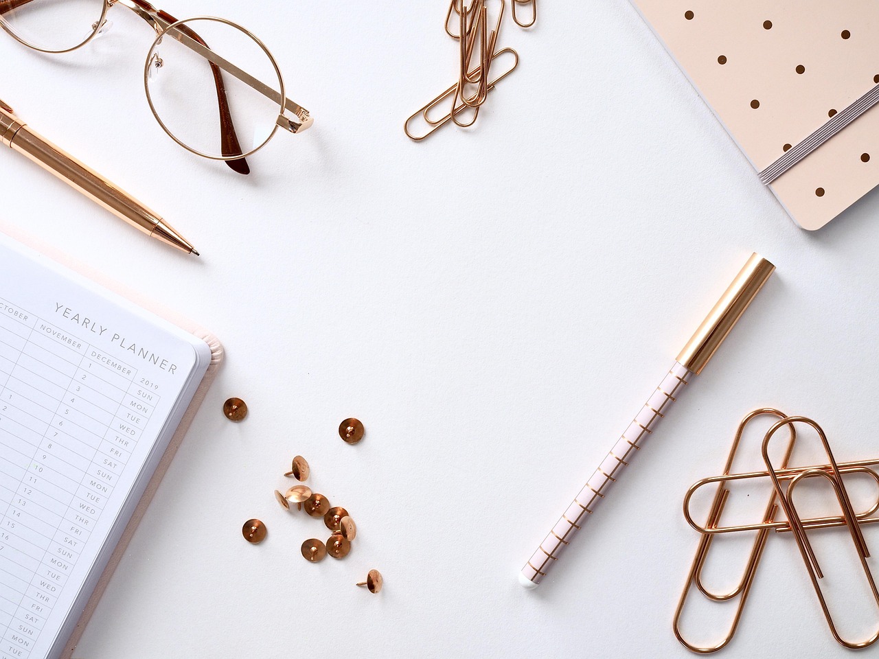 notebook, desk, paper, desktop, flat lay, office, business, table, work, space, note, workplace, pencil, workspace, crea