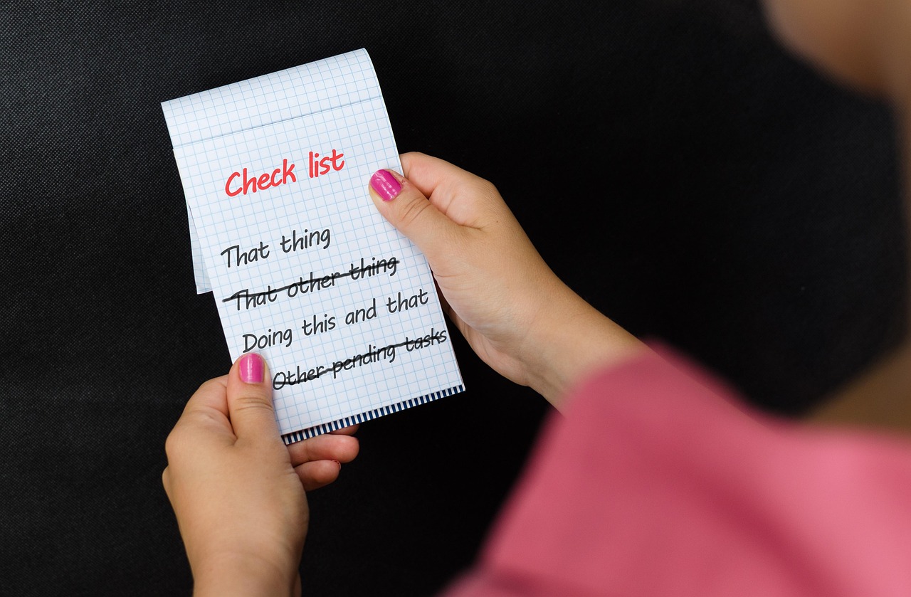 checklist, tasks, notepad, note, items, paper, priorities, organization, list, closeup, checklist, checklist, checklist,